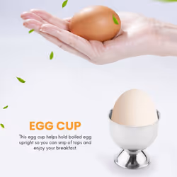 Egg Cup,Egg Tray Stainless Steel Soft Boiled Egg Cups Holder Stand Dishwasher Safe