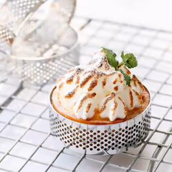 5Pcs Circular Tart Rings with Holes Stainless Steel Fruit Pie Quiches Cake Mousse Mold Kitchen Baking Mould 7cm