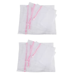 Net Washing Bag, 8 Durable Coarse Mesh Laundry Bag with Zip Closure for Clothes, Delicates