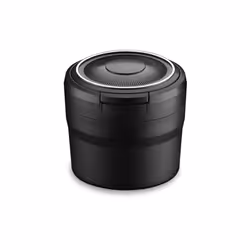 Portable Ashtray with LED Light Auto Cup Holder Ash Tray for Car Smokeless Ashtrays Car Accessories,Black