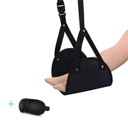Ergonomic Foot Rest, Travel Footrest Airplane Leg Rest Flight Foot Hammock Under