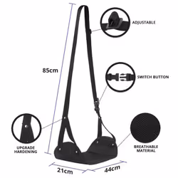 Ergonomic Foot Rest, Travel Footrest Airplane Leg Rest Flight Foot Hammock Under