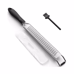 Lemon Zester & Cheese Grater - Stainless Steel - Kitchen Tool , Nutmeg, Chocolate, Vegetables, Fruits, Dishwasher