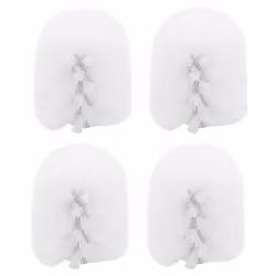 Replacement Spare Bathroom Accessory Plain Plastic Toilet Cleaning Brushes Head Holders White