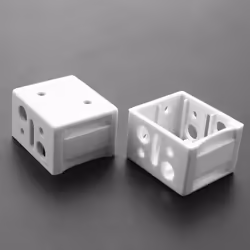 8Pcs 1 Inch Blind Brackets White Profile Box Mounting Bracket Window Blinds Headrail Bracket