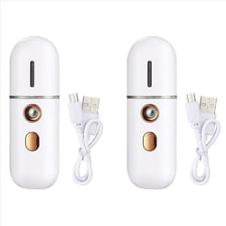 2X Portable Facial Steamer, Mini USB Facial Humidifier, Nano Facial Sprayer, Handy Face Steamer Mist Spray Machine
