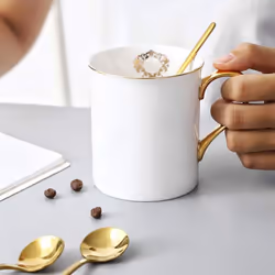 Stainless Steel 10 Pcs Espresso Spoons Teaspoons for Coffee Sugar Dessert Cake Ice Cream Soup Antipasto