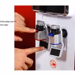 Water Cooler Faucet Replacement, Red and Blue Fits Hot Cold Water Faucet Replacement Plastic Water Cooler Faucet 2 Pcs