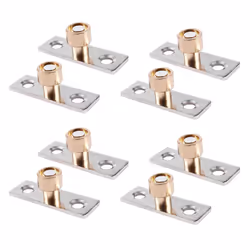 12mm Diameter Wooden Sliding Door Guide Metal Locator Stopper 8Pcs