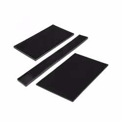 Rubber Service Bar Mat Heavy Duty Home Bar And Rubber Drip Mats Cocktail Bartender Tea Cup Mug Set Waterproof Kitchen Placemat