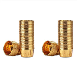 100Pcs Aluminum Foil Cupcake Cups Disposable Muffin Liners Baking Cups Aluminum Cupcake Tip Pan-Gold