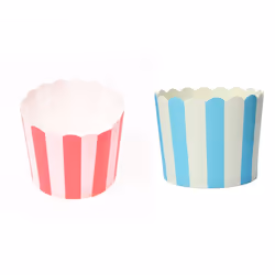 100pcs Cupcake Paper Cake Case Baking Cups Liner Muffin Kitchen Baking - 50 pcs Red & 50 pcsBlue Striped