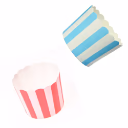 100pcs Cupcake Paper Cake Case Baking Cups Liner Muffin Kitchen Baking - 50 pcs Red & 50 pcsBlue Striped