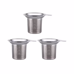 3X Reusable Stainless Steel Mesh Tea Infuser Tea Strainer Teapot Tea Leaf Spice Filter Drinkware Kitchen Accessories