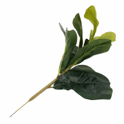 4X Small Artificial Fiddle Leaf Tree 11Inch Faux Ficus Lyrata Tree for Home Wedding Indoor and Outdoor Decoration