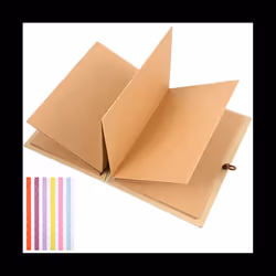Kraft Paper Album Vintage Accordion Style DIY Scrapbook Album Crafts 's Day Wedding Anniversary