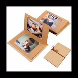 Kraft Paper Album Vintage Accordion Style DIY Scrapbook Album Crafts 's Day Wedding Anniversary