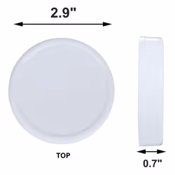 Regular Mouth Lids for Jar Lids Plastic Storage Caps for Canning Jars and More, Standard, Dia 70mm