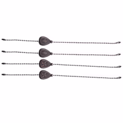 4Pcs Bronze Ceiling Fan Pull Chain Set, Decorative Fan Pull Chain Pendant Extension, Lighting & Fan Beaded Ball Fan Pull