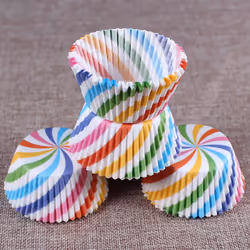 Cupcake Baking Paper Cups Muffin Cupcake Liners Colorful Rainbow Combo Disposable Baking Cups Set Standard Size,Pack of