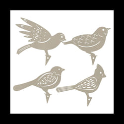 Metal Bird Garden Fence Decor Woodpecker Gardening Country Robin Art Metal Yard Decoration Bird Steel