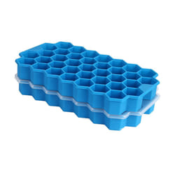 Ice Square Trays,2 Pack Silicone Ice Square Molds with Lids,74-Ice Trays,for Whiskey,Cocktail,Chilled Drinks