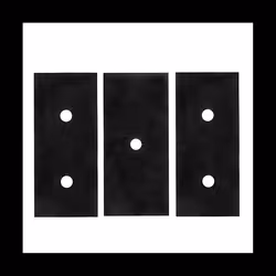 3PCS Stove Protector for Range 0.01 Inch 0.25mm Thick Burner Covers Heat Resistant Cuttable for Kitchen Black