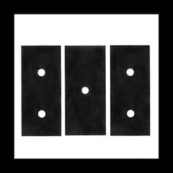 3PCS Stove Protector for Range 0.01 Inch 0.25mm Thick Burner Covers Heat Resistant Cuttable for Kitchen Black