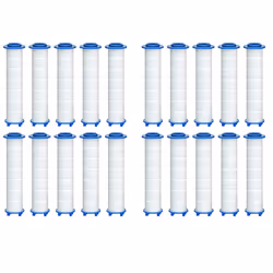 20Pcs Replacement Shower Filter for Hard Water - High Output Shower Water Filter to Remove Chlorine and Fluoride