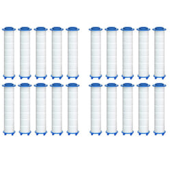20Pcs Replacement Shower Filter for Hard Water - High Output Shower Water Filter to Remove Chlorine and Fluoride