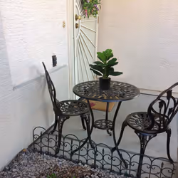2Pcs Artificial Fiddle Leaf Fig Tree 19.6 Inch Faux Plants Ficus Greenery for Wedding Courtyard Outdoor Decoration