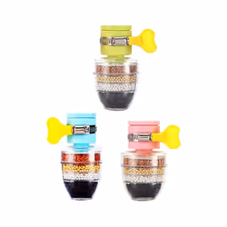 3Pcs Home Kitchen Water Softener Fluoride with Filtration Faucet Purifier Faucet Tap Water Purifier Filter