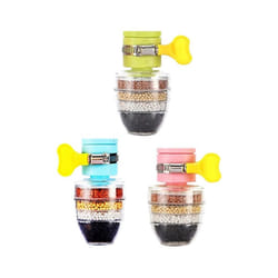 3Pcs Home Kitchen Water Softener Fluoride with Filtration Faucet Purifier Faucet Tap Water Purifier Filter