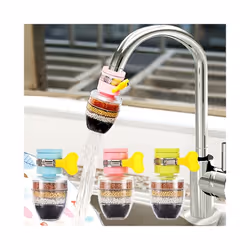 3Pcs Home Kitchen Water Softener Fluoride with Filtration Faucet Purifier Faucet Tap Water Purifier Filter