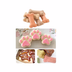 Silicone Molds Paw and Bone , Non-Stick Food Grade Silicone Molds for Chocolate, Candy, Jelly, Ice-Cube