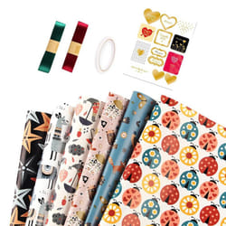 Wrapping Paper 6 Sheets,Recyclable Gift Wrap 70X 50cm for Boys,Girls,Kids,Childrens Wrap Paper