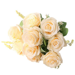 Artificial Blue Roses Flowers Silk Flower Bouquet Home Garden Decoration Wedding Roses Champagne