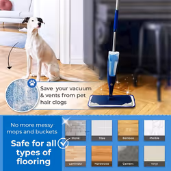 Replacement Mop Pads for Hardwood Mop Floor Cleaner Accessories, Microfiber Reusable Mop Floor Pad