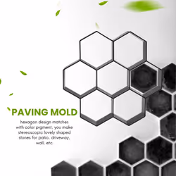 DIY Patio Maker Stepping Stone Concrete Mold Reusable Path Maker Mold Garden Paving Stone Molds 30*30cm