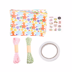 Rainbow Birthday Wrapping Paper, Recyclable Birthday Women Girls ,for All Decoration Occasions