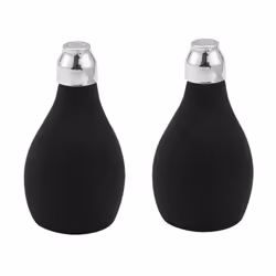 2X Powder Spray Bottle, Refillable Silicone Powder Dispenser Empty Powder Container for Barber, Black Powder Sprayer