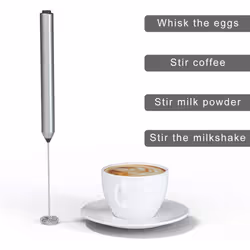 Handheld Battery Operated Mini Mixer Electric Foam Maker for Coffee Stainless Steel Milk Foamer for Coffee