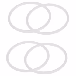 Silicone Gasket Sealing Ring for Pressure Cooker 22 cm Inner Diameter, 4 Pieces, Transparent
