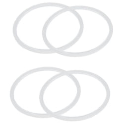 Silicone Gasket Sealing Ring for Pressure Cooker 22 cm Inner Diameter, 4 Pieces, Transparent