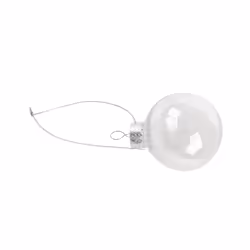 Clear DIY Baubles Shatterproof Seamless Plastic XMAS Ball Home Tree Decor Gift - 60mm QTY:16