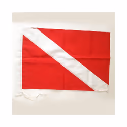 Diving Flag for Diving Spearfishing Use with Float Buoy Boat Pole 35x50cm