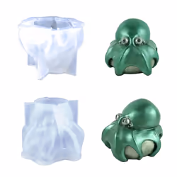 Small 3D Octopus Figure Resin Molds Silicone Ornament Mold for Epoxy Casting Sea Creatures Aquarium Display Mold