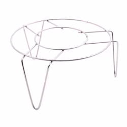 3 x Stainless Steel Kitchen Cooking Steamer Stand 3" Tall