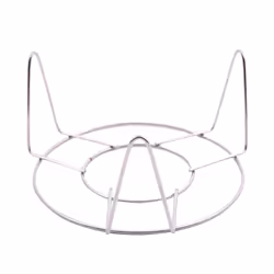 3 x Stainless Steel Kitchen Cooking Steamer Stand 3" Tall