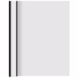 Privacy Window Film Disposable Window Film Silver Reflective Self Adhesive Anti-UV Heat Protection Sun Shade for